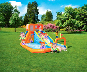 Parc aquatique <span class=keywords><strong>gonflable</strong></span> familial <span class=keywords><strong>Bestway</strong></span> 53305 Tsunami Waves Summit Mega avec toboggan pour enfants - Product Image 2
