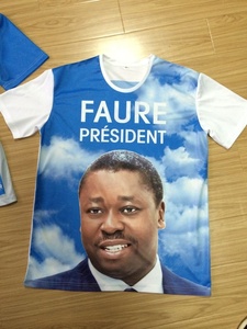 Togo 100% Cotton Knitted Plain <strong>Shirt</strong> Election Custom Cheap O-neck Campaign Printed 150 Gsm <strong>White</strong> <strong>T</strong> <strong>Shirt</strong> <strong>Cap</strong> Flag Scarf - Product Image 5