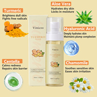 Solution Tonifiante Visage au Curcuma Marque Blanche pour Peaux Grasses – Soin Éclaircissant, Hydratant et Hydratant – Brume Faciale Cosmétique Essentielle