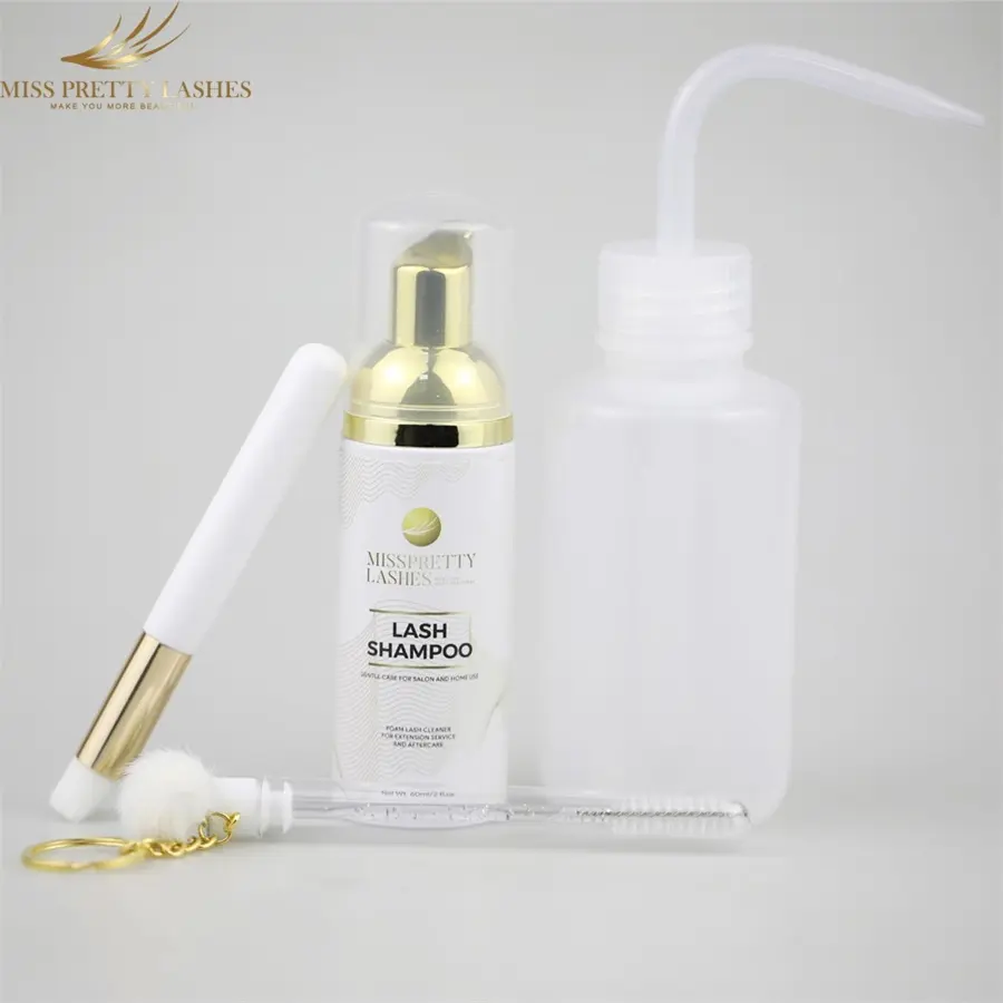 High Quality New Tear Free Banana Scent Foaming Lash Extension Cleanser Eyelash Foam Shampoo With Your Private Label Logo