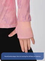 LA CICOGNA Ensemble de vêtements de gymnastique pour enfants, personnalisé, tie-dye, couleurs contrastées, spandex/nylon, ensemble veste pour filles