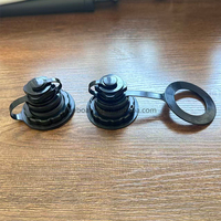 Valve d'air soufflable Boston à fond plat en TPU avec jupe de protection pour tente gonflable et chambre à oxygène en TPU