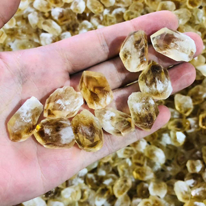 Natural Crystal High Quality Raw Citrine Tips Rough Citrine Point for Healing - Product Image 3