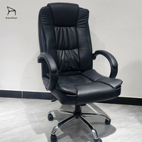Chaise de bureau en cuir de haute qualité pour la maison et le bureau, ergonomique, pivotante, pratique, vente en gros