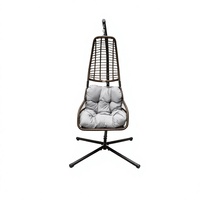 Fauteuil suspendu en osier démontable, chaise suspendue contemporaine pour extérieur, mobilier de jardin, vente en gros d'usine, chaise balançoire de patio