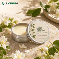 Baume de parfum solide au jasmin, marque privée, 15g, sans alcool, parfum portable en boîte, OEM ODM, logo personnalisé, vente en gros
