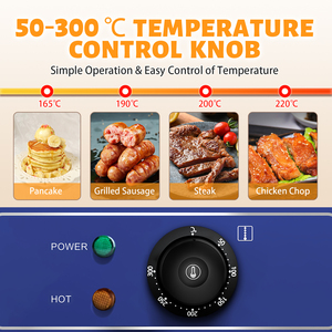 Plaque chauffante électrique <span class=keywords><strong>de</strong></span> qualité supérieure avec contrôle précis <span class=keywords><strong>de</strong></span> la température et surface lisse, idéale pour les restaurants <span class=keywords><strong>de</strong></span> restauration rapide - Product Image 3