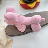 Porte-clés pendentif chien en peluche mignon et adorable pour sac