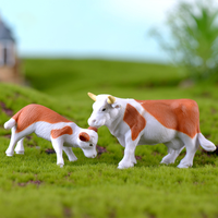 Figuras de Acción de Animales de Granja de Dibujos Animados DIY, Adornos de PVC, Regalos Artesanales, Mini Juguetes de Plástico para Jardín, Decoración del Hogar y Escritorio