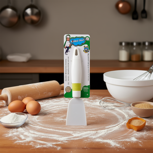 MNJ Spatula White <b>Plastic</b> <b>Kitchen</b> Tool 12Pcs Pack For Baking Cooking - Product Image 2