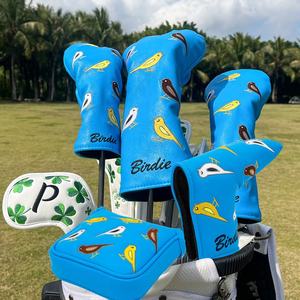 Housse de tête de club de golf Blue Birdie Wood Clover pour Driver, Fairway, Hybrid, Blade, Putter, Mallet Putter, Iron - Product Image 6