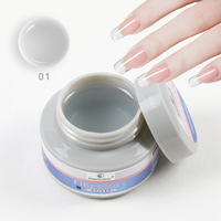 Gel UV pour ongles, gel fibre, LED, écologique, non toxique, professionnel, pour salon de manucure, haute transparence, facile à poncer, longue durée