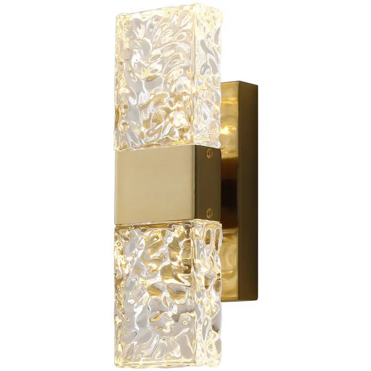 art decorative light brass luxury indoor lighting crystal wall light for bedroom living room hotel decor