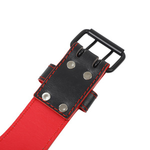 Cinturón de Gimnasio de Cuero de Alta Resistencia con Logotipo Personalizado para Levantamiento de Pesas, Soporte Lumbar para Fitness, Powerlifting, Sentadillas y Peso Muerto - Product Image 4
