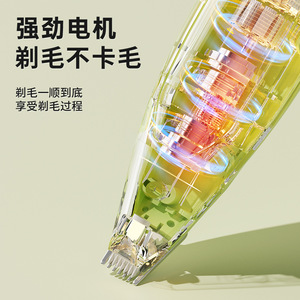 Tondeuse professionnelle pour animaux de compagnie, électrique, à faibles vibrations et faible bruit, avec lumière, rechargeable, pour l'export. - Product Image 2