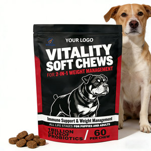 תוסף תזונה רך ללעיסה לניהול משקל כלבים OEM/ODM, מקדם תחושת שובע, מטבוליזם בריא ושריר רזה. - Product Image 1