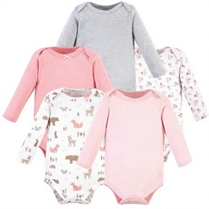 Body de Algodón para Bebé |   Ropa de Bebé Unisex de Manga Larga con Estampado Floral |   Ropa de Bebé Suave y Cómoda |   Conjunto de Ropa para Bebé para el Día a Día - Product Image 2