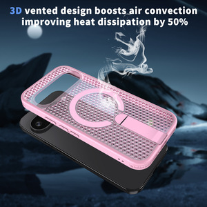 Funda Magnética de Malla Refrigerante y Elegante para Mujer, para Google <span class=keywords><strong>Pixel</strong></span> 9 10 11 Pro XL, con Soporte Integrado, Antigolpes y Protectora - Product Image 5