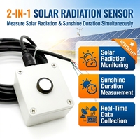 Pyranomètre photoélectrique mondial, capteur de rayonnement solaire, surveillance des heures de soleil, RS485 4-20mA avec MQTT pour l'agriculture intelligente