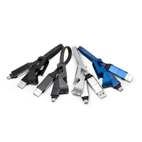 Logo personnalisé Cadeaux promotionnels Ouvre-bouteille Câbles de données USB Type c Porte-clés 4 en 1 Câble de charge rapide Support de téléphone portable