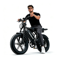 Vélo électrique rétro style Fat Bike avec pneus larges et phare LED avant pour les sports de plein air