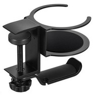 CHICON moderne bureau en alliage d'aluminium crochet pour casque support de bureau pince de Table support de suspension rotation à 360 degrés réglable intégré