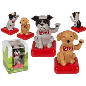Moveable <b>figurine</b>, Waving <b>Dog</b>, - Product Image 1