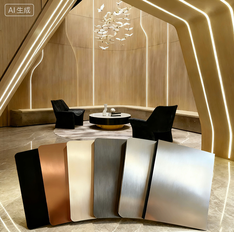 Modern Style Metal Texture Design Bamboo