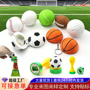 Abrebotellas Manual de Plástico con Forma de Balón de Fútbol, Edición Estados Unidos-Canadá-México, Personalizable, Multifuncional - Product Image 2