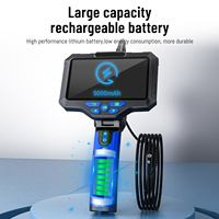 Nouvelle caméra d'inspection de pipeline T28 d'endoscope portable à objectif 8mm 1080P avec endoscope étanche à écran de 5 'câble de caméra dur de 5m