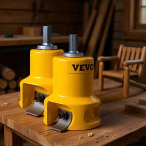 Cortador de Muebles Vevo, 1/25.4mm 2/50.8mm, Cuchillas Curvas Dobles, Herramienta Circular de Aluminio, Acabado Brillante Manual - Product Image 2