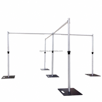 Wintina Kit de cadre de tuyau en aluminium réglable de haute qualité DIY présentoir de toile de fond de mariage pour les salons commerciaux et les fêtes