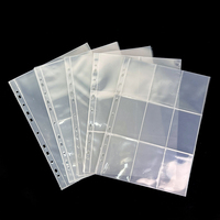 Pochettes photo transparentes A4 en PP, 11 trous, pages à insérer pour album photo, pages intérieures, pochettes pour cartes, recharges pour classeur de collection