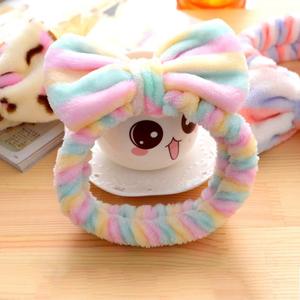 Spa leopardo viso turbante fiocco asciugamano corallo in pile fasce per la testa per il lavaggio dei capelli - Product Image 2