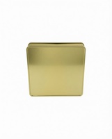 Boîte cadeau carrée en métal doré de luxe, emballage métallique haut de gamme, cadeau idéal pour les fruits secs, les dattes, les en-cas