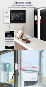 Sistema de Alarma de Seguridad para el <span class=keywords><strong>Hogar</strong></span> Tuya Smart WiFi GSM con Pantalla Táctil de 4.3 Pulgadas, Compatible con 10 Idiomas, Alexa y el Asistente de Google - Product Image 3