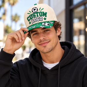 Gorra con Logotipo Personalizado, Estampado Puff, Diseño de Fútbol Americano, Motivo de Estrella de Rugby, Corona Suave, Proveedor Mayorista, Pedidos al por Mayor, Fábrica - Product Image 6