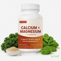 Capsules de Calcium, Magnésium et Vitamine D3 à Marque Blanche OEM – Soutien Osseux Personnalisé pour Femmes – Fabricant de Suppléments pour l'Afrique