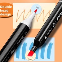 Stylo marqueur Starry 24/36/48 couleurs, stylo aquarelle double face pour enfants, pour élèves du primaire, rechargeable, 168 couleurs