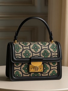 Borsa in Vera Pelle Jacquard di Alta Qualità dal Design Artistico Retrò, Borse di Lusso Artigianali per Donne - Product Image 4