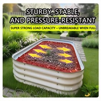 Lits de jardin surélevés en acier inoxydable durables et écologiques, revêtus de poudre, pour fleurs, légumes, herbes, maison