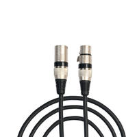 Câble adaptateur DMX512 XLR 3 broches mâle-mâle pour guitare, instrument et haut-parleur, conducteur en cuivre nu, gaine en PVC