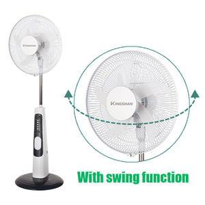 Ventilateur Solaire CA CC sur Pied avec Éclairage 32 LED et Télé<span class=keywords><strong>commande</strong></span>, 16/18 Pouces, Rechargeable pour Hôtels et Usage Domestique - Product Image 3