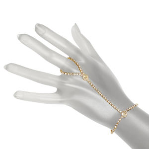 Brazalete <span class=keywords><strong>de</strong></span> Cadena <span class=keywords><strong>de</strong></span> Tenis <span class=keywords><strong>de</strong></span> <span class=keywords><strong>Acero</strong></span> <span class=keywords><strong>Inoxidable</strong></span> con Cristales Bohemios y Anillo, Joyería <span class=keywords><strong>de</strong></span> Mano Dorada <span class=keywords><strong>de</strong></span> Moda - Product Image 6