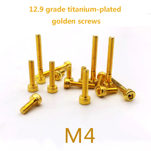 เกรด12.9เครื่องสกรู M3ไทเทเนียมชุบทองสกรูขายส่งสำหรับ <span class=keywords><strong>Yokomo</strong></span> YD2 SX & SXII - Product Image 2