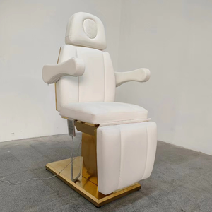 Sillón de Masaje Eléctrico Negro Moderno para Spa, <span class=keywords><strong>Facial</strong></span> y Tatuajes, con 3 Motores, Cama de Masaje de PU Extra Suave, Silla Rodante para Salón de Tatuajes, Equipo de Salón de Belleza - Product Image 6