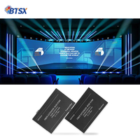 Bitvisus Audio Video & Pencahayaan Profesional untuk 2.0 HDCP 2.2 KVM Extender Serat Optik Kecepatan Tinggi 10.2Gbps 4K60Hz