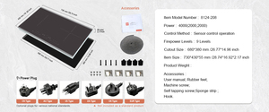 Placa de Inducción Eléctrica de 2 Zonas con Función de Potenciación - Product Image 5