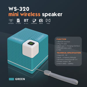 Enceinte sans fil d'extérieur, étanche, mini enceinte Bluetooth, enceinte portable stéréo avec caisson de basses, enceintes BT - Product Image 6