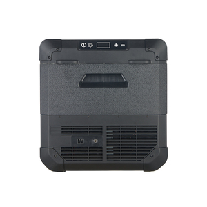 Mini-réfrigérateur portable pour voiture 50L PP, interface panneau solaire, 12V/24V, couvercle réversible pour camion et camping - Product Image 5